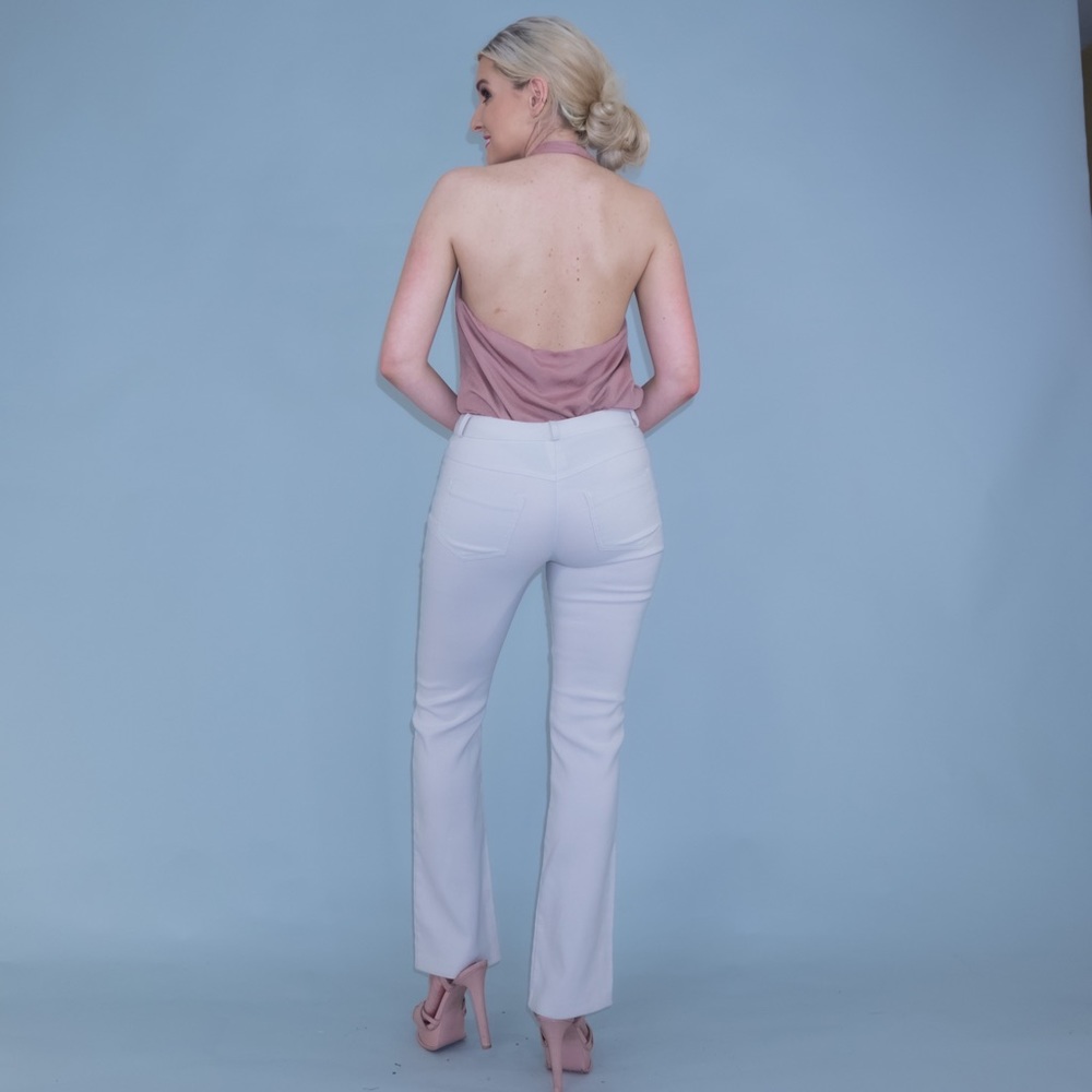 MM Couture Open Back Ruffle Halter Top - Picture 7 of 16